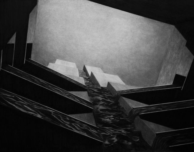 Charcoal drawing