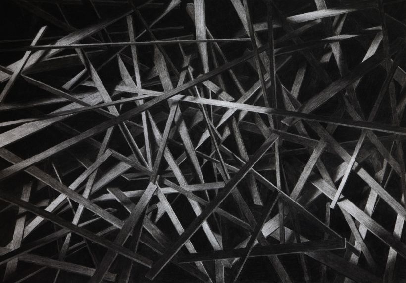 Structure II | charcoal on paper 2014 | 73 x 51 cm